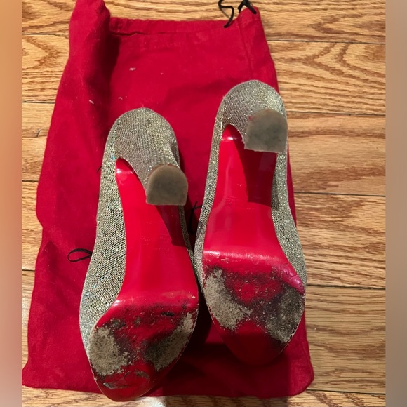 Christian Louboutin Glitter heels - Picture 2 of 9